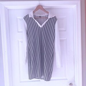 Plaid SHEIN dress( black and white) size XL fits medium